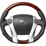 REAL (Real) Steering [Prius (30 series) including PHV] Original series Brownwood 30-2-BRW