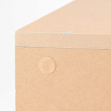 Muji 61789712 Pulp Board Box with Casters, Beige (Horizontal Specifications) Width 29.9 x Depth 11.4 x Height 25.2 inches (76 x 29 x 64 cm)