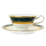 Noritake T59587/4712 Noritake Cup & Saucer (Both Coffee Tea) 220cc Fitzgerald Green Bone China