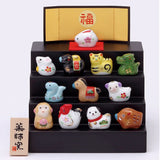 Pharmacist Kiln 2023 Zodiac Design, Rabbit, Coloring, Congratulations, Glass, Zodiac Decoration, White, Small