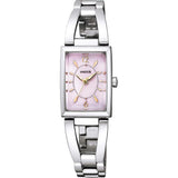 [Citizen] Wicca Half Bangle Model Cut Glass KF7-511-91 Women's Silver