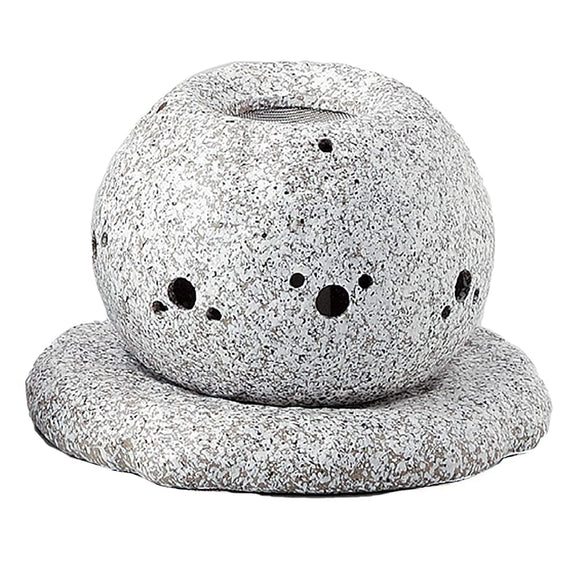 Yamaki Ikai G1622 Yamabushi-Style Electric Tea Incense Burner, Diameter 5.5 inches (14 cm), Gray