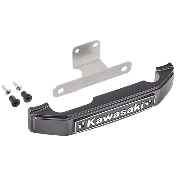 PMC Z900RS KAWASAKI Z900RS STEM EMBLEM Set, LowerCase with Mounting Stay, Black 189-1026