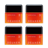 DEUXER Medium Soft Wax 3 (Set of 4) Hair Wax Floral Berry