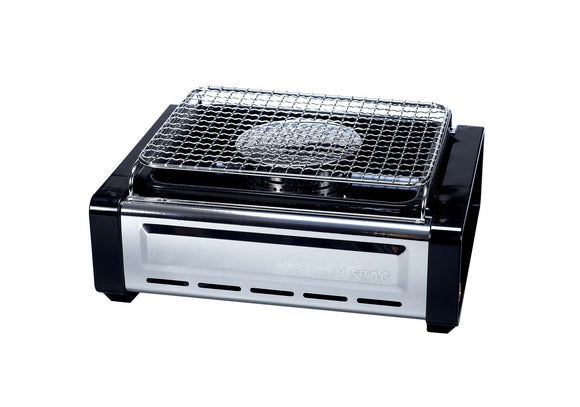 CAPTAIN STAG Far-red charcoal fire-style tabletop gas net-grilled stove M-6350