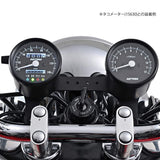 DAYTONA 15626 Mechanical Speedometer for MotorcycleS, Black Body, Black Panel, White LED, WHITE LED, WITH INDICITOR