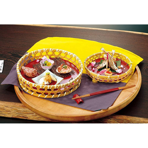 yamako- Who Bamboo Hors D'oeuvres Basket, Foot with Basket Only