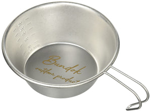 BUNDOK Sierra Cup BD-581 <Silver / Black> Capacity 330ml