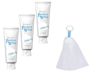 SENKA Perfect White Clay n Face Wash Foam 120g x 3 + Bonus