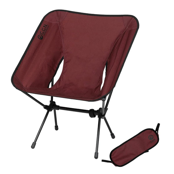 G.N. Compact Chair, Wine Red, Foldable, Mini, Storage, Approx. Width 22.0 x Depth 24.0 x Height 24.8 inches (56 x 61 x 63 cm)