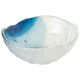 Toyo Sasaki Glass Large Bowl Kiyoku Made in Japan Blue Approx. Diameter 8.3 x 3.1 inches (21 x 8 cm) 41255SHB