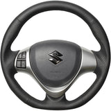 REAL (Real) Steering [Hustler (MR31S/MR41S)/Flare Crossover (MS31S/MS41S)] All Leather Black Stitch MR31-LPB-BK-HUS