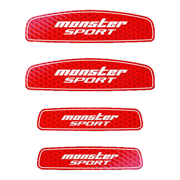 MONSTER SPORT 896119-0000m Door Reflection Stickers, for Suzuki Cars, Other Universal, Set of 4, Night Use, Safety Support, Reflective Stickers