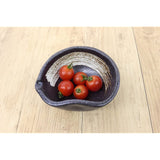 Mino Ware Japanese-Style Cafe Series Transformation Single Mouth Small Bowl, Black Brush Grain, Set of 10