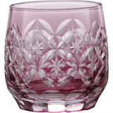 Sumida Edokiriko-kan Kaiseki Cup Pink (With Paulownia Box), Cloisonne Connected Star (Gold Red) YTM-3