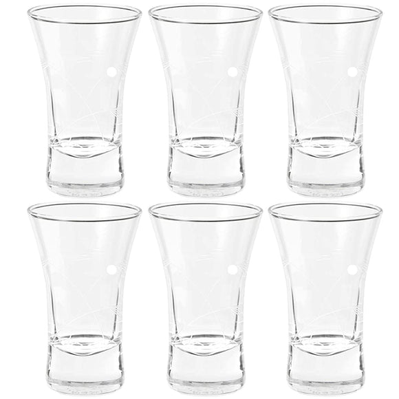 Toyo Sasaki Glass 09112-78 Cold Sake Glass, 3.4 fl oz (110 ml), Kiriko Cup, Susuki and Tsukikiko, Made in Japan, Pack of 6