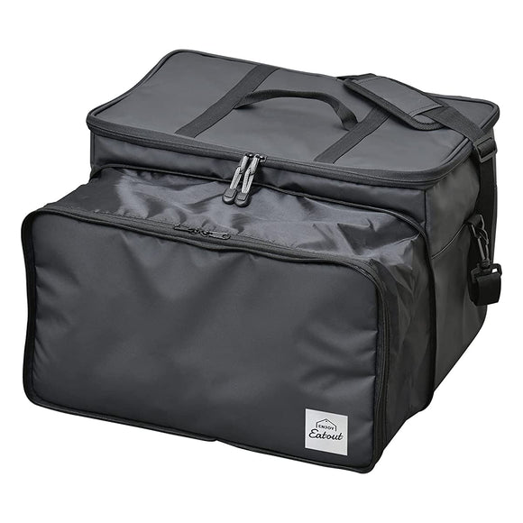 SEIWA IMP094 TAKE-OUT CAR BAG, BLACK, 1.1 Gal (45 L), Large Capace, Cold and Heat Retention, Foldable, Perfect for Costco Shopping