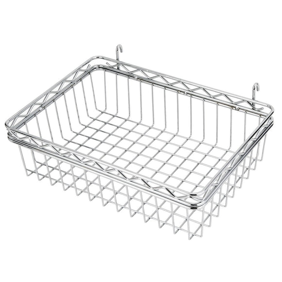 Doshisha BS4512 Luminous Pole Diameter 1.0 inch (25 mm) Parts Increased Storage Basket Fits Width and Depth 18.1 inches (40 cm) x Depth 13.4 x Height 3.9 inches (40 x 34 x 10 cm)