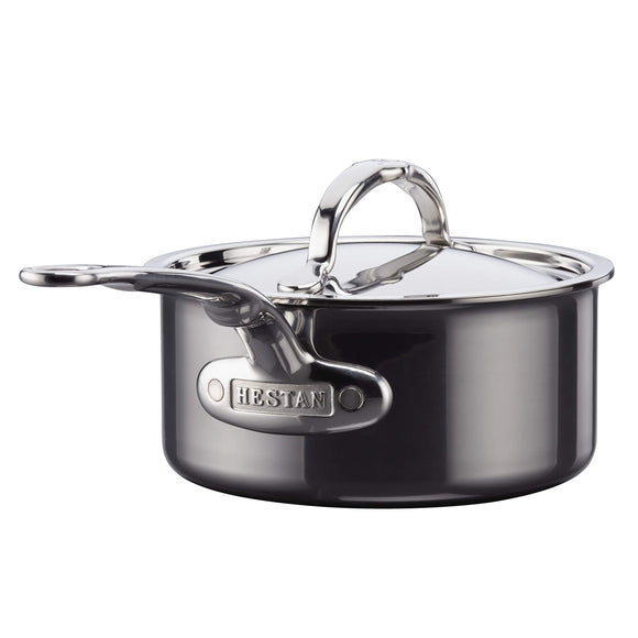 Meyer HTN-S18 Single Handle Pot, 7.1 inches (18 cm), Stainless Steel, Titanium Treatment, Induction Compatible, Made in Italy