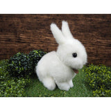 Plush suhuru Rabbit Sitting Gray , whites