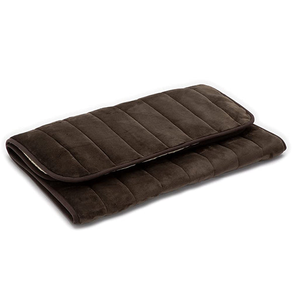 LifeJoy JPR180BFZ Hot Mat, Made in Japan, Fluffy, Dark Brown, 70.9 x 31.5 inches (180 x 80 cm)