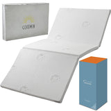 GOKUMIN High-Resilience Foam Mattress, Single, Washable, Made in Japan, Bed Mat, Thickness: 1.4 inches (3.5 cm), Tri-Fold, 36D 150N