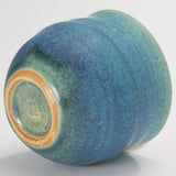 Shigaraki Ware Hechimon Rock Cup Blue Glaze