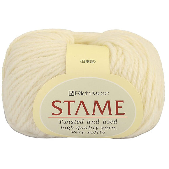 Hamanaka Richmore Sturme 2064 Wool Knitting Yarn, Extra Thick, Col. 31, White, 1.8 Oz (50 g), Approx. 128.4 Yards (100 m), 10-Skein Set