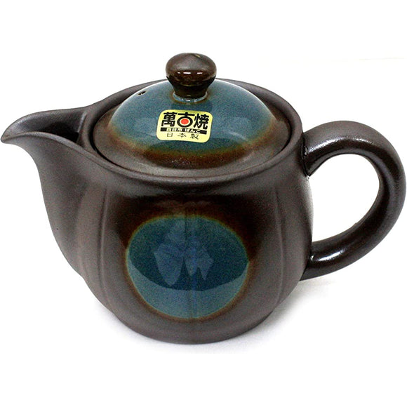 Hisamuratouki 7165 Teapot Tea, 12.8 fl oz (380 ml), Banko Ware Cup Net Pot, Future Type Blue