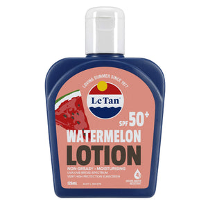 Le Tan Sunscreen Lotion Watermelon SPF50+ Sunscreen UV Cut Skin Care Moisture Ingredient Made in Australia 125ml 125ml