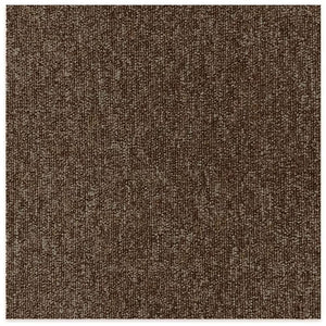 Iris Plaza MJ-1011 Tile Carpet, Set of 20, Dark Brown, 19.7 x 19.7 inches (50 x 50 cm), Made in Japan, Non-slip