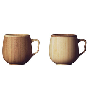 RIVERET RV-205WB Cafe au Lait Mug, 11.8 fl oz (350 ml), Pair Set, Dishwasher Safe, White/Brown