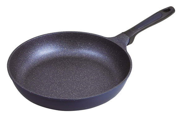 Pearl Metal HB-4851 Frying Pan, Blue, 11.8 inches (30 cm), Soft and Lightweight Mega Stone Frying Pan