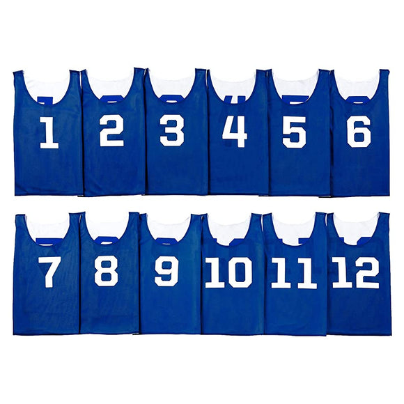 Athletic Mart Vibs (Reversible) No. 1 to 12 Back and forward numbers 12 pieces set [Storage mesh bag]