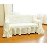 Made in Japan 19313-250 Cotton Blend Jacquard Lace Multi Cover Produced Ivory 78.7 x 98.4 inches (200 x 250 cm)