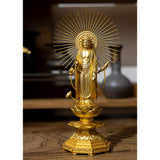 Buddha statue amida nyorai for mito 7.7 inches (19.5 cm) (Gold plated / 24k gold), Buddher: Hideun Makita, Original Sculptor: "Jodo Shinshu otani School (East)", Takaoka Cantar (East)
