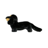 SAN-EI I-6860 Graceful Dog, Made in Japan, Dachshund S, Black & Tan Standing Plush Toy, Total Length 10.2 inches (26 cm)