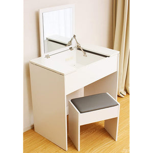 Vita Mirror Stand, White, Width 29.5 x Depth 17.5 x Height 29.7 inches (75 x 44.5 x 75.5 cm)