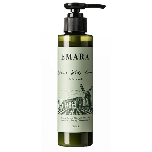 EMARA Organic Body Cream Cedar Wood 5.1 fl oz (150 ml)