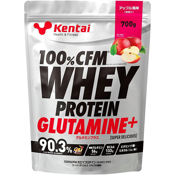 Kentai 100% CFM Whey Protein Glutamine + Apple Flavor, 24.7 oz (700 g)