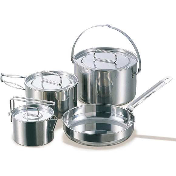 Captain Stag Cooker Set Stainless Steel Cooker