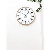 KATOMOKU plywood clock 17 Atomic Clock Sweep (Continuous Second Hand) km-106NARC 14.3 inches (362 mm)