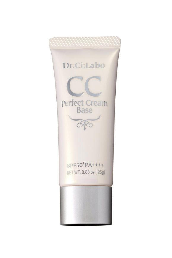 CC Perfect Cream Base [Makeup Base/Foundation] Dr.CiLabo Skin Feeling, Transparency, Gloss, Skin Care Effect SPF50+ PA++++ Waterproof 25g