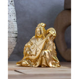 Shichifukujin Benzaiten (Gold Plated/24 Gold), Budding: Hideumo Makita, Prototype BuddHist Statue, Takaoka Copper Ware (Benzaten 7fg)