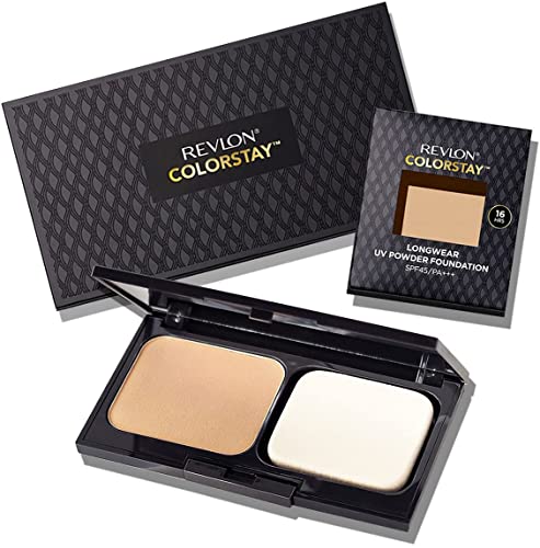 Revlon Colorstay Longwear UV Powder Foundation Special Kit (Color: Ocher 20 / Slightly bright skin color [Standard color] SPF45 PA+++) Foundation Case Set REVLON COLORSTAY(TM) LONGWEAR UV FOUNDATION SPECIAL KIT