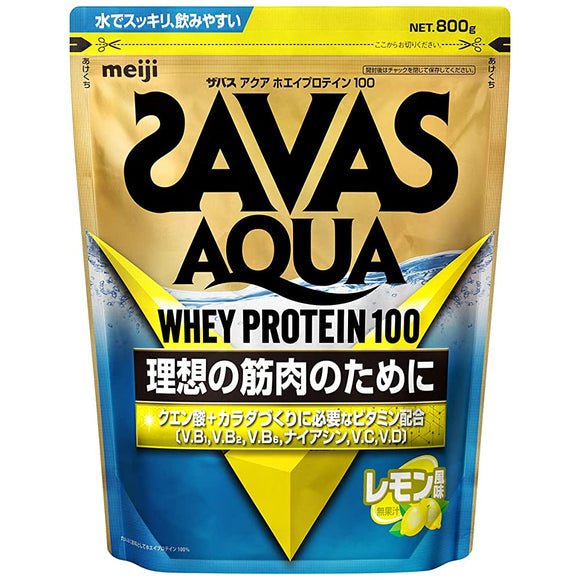 Meiji SAVAS Aqua Whey Protein 100 Lemon Flavor 800g