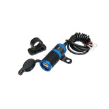 KIJIMA 304-6244 USB Charger, Twin Port 2, Blue