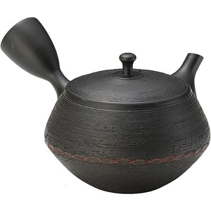 Chubu Burn 7 – 161 North Dragon No. 19 Black Ball Shape Cut of Vermillion Teapot AM – T1263