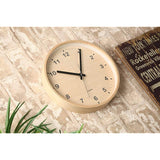 KATOMOKU plywood clock natural sweep (continuous second hand) km-34M 252mm (quartz watch)