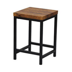 AIS ABX-700 Side Table, Brown, 11.8 x 11.8 x 17.3 inches (30 x 30 x 44 cm)